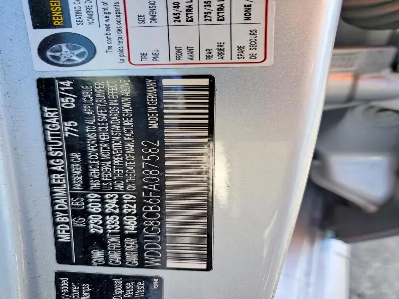 2015 MERCEDES-BENZ S 550  