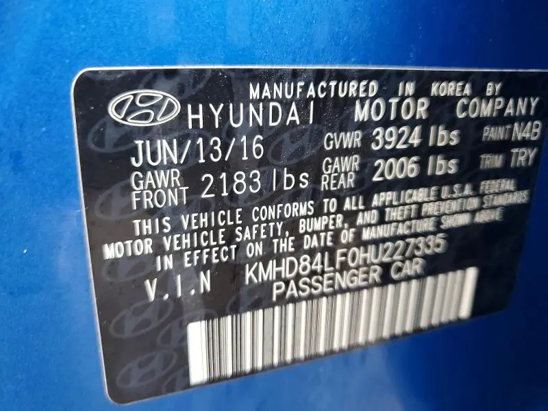 2017 HYUNDAI ELANTRA SE  