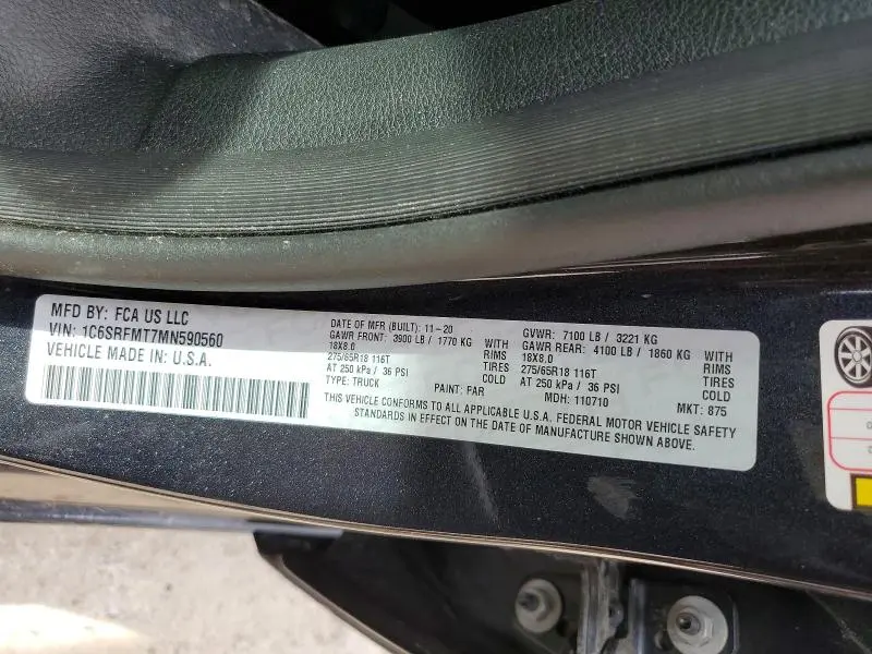 2021 RAM 1500 BIG HORN  