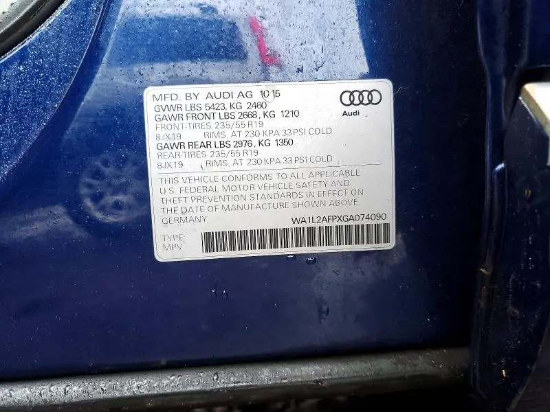 2016 AUDI Q5 PREMIUM PLUS  