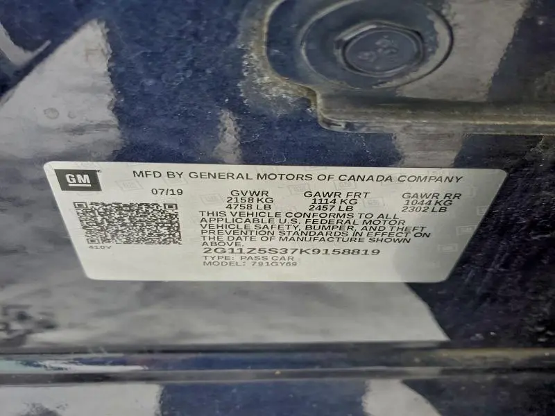 2019 CHEVROLET IMPALA LT  