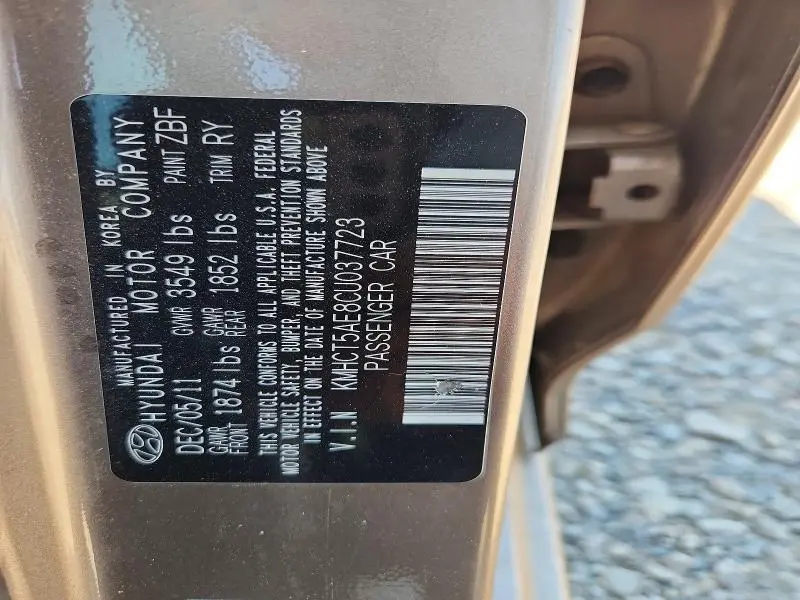 2012 HYUNDAI ACCENT GS  