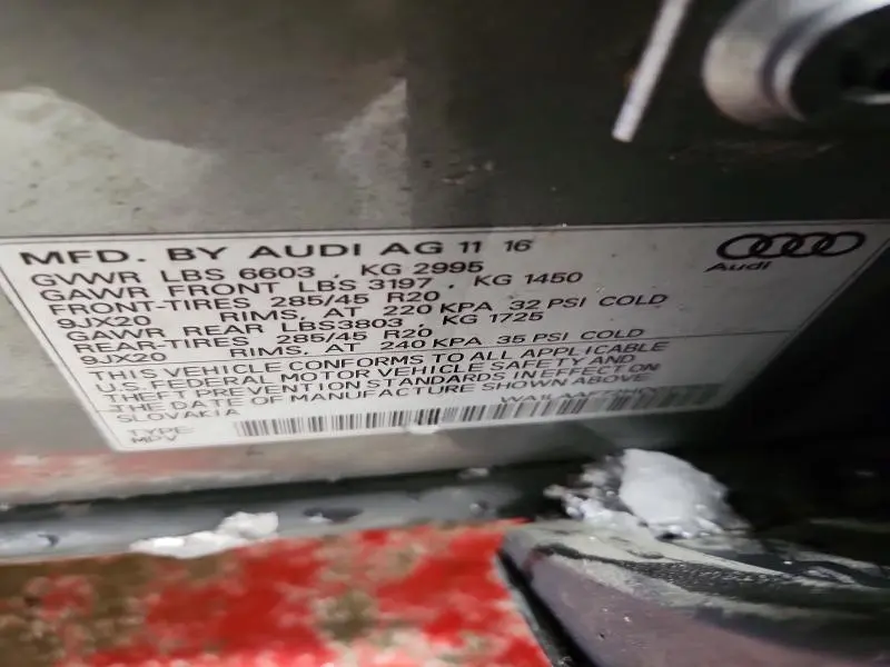 2017 AUDI Q7 PREMIUM PLUS  