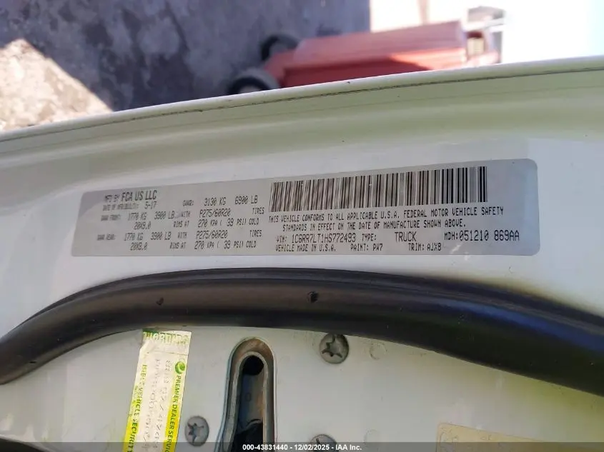 2017 RAM 1500 LONE STAR SILVER  4X4 5'7 BOX