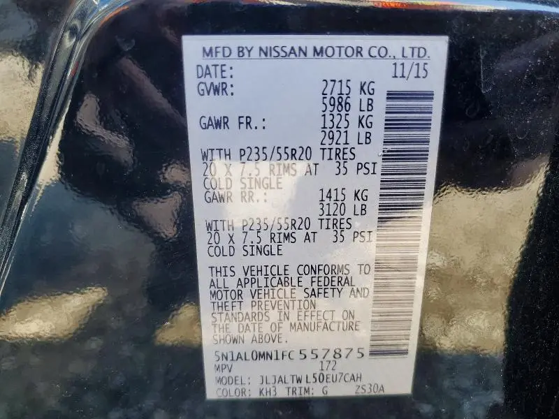 2015 INFINITI QX60 BASE  