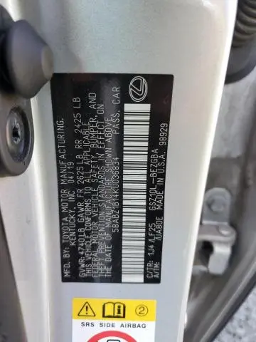2019 LEXUS ES 350  