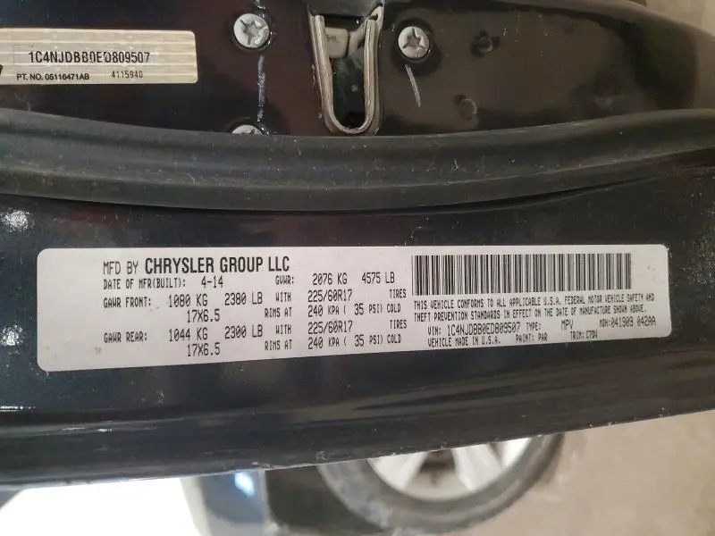 2014 JEEP COMPASS SPORT  