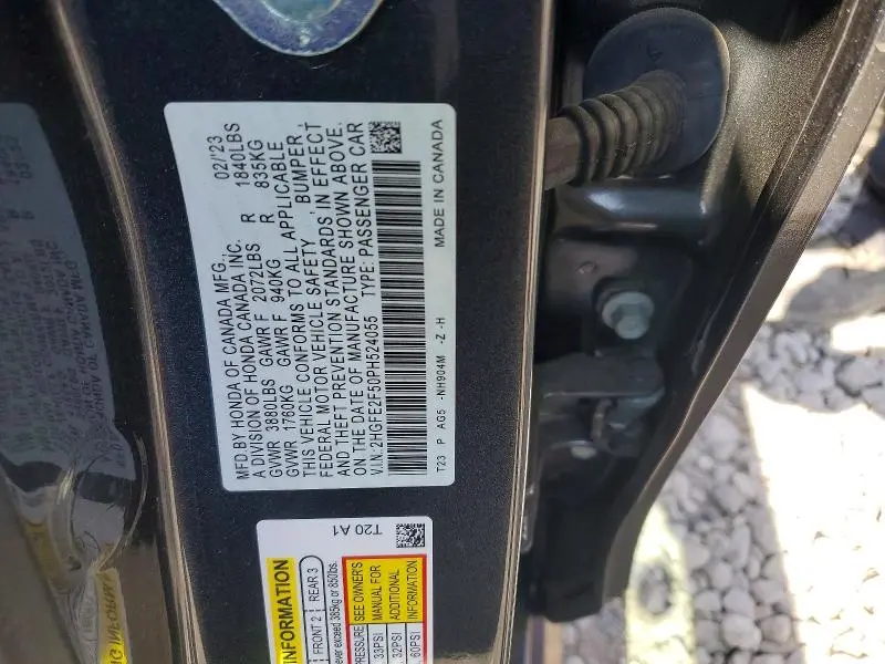 2023 HONDA CIVIC SPORT  