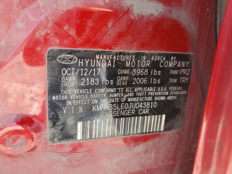 2018 HYUNDAI ELANTRA GT BASE  