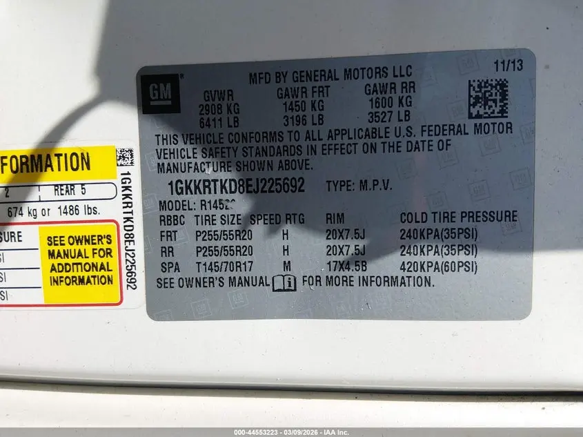 2014 GMC ACADIA DENALI