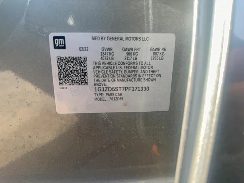 2023 CHEVROLET MALIBU LT  