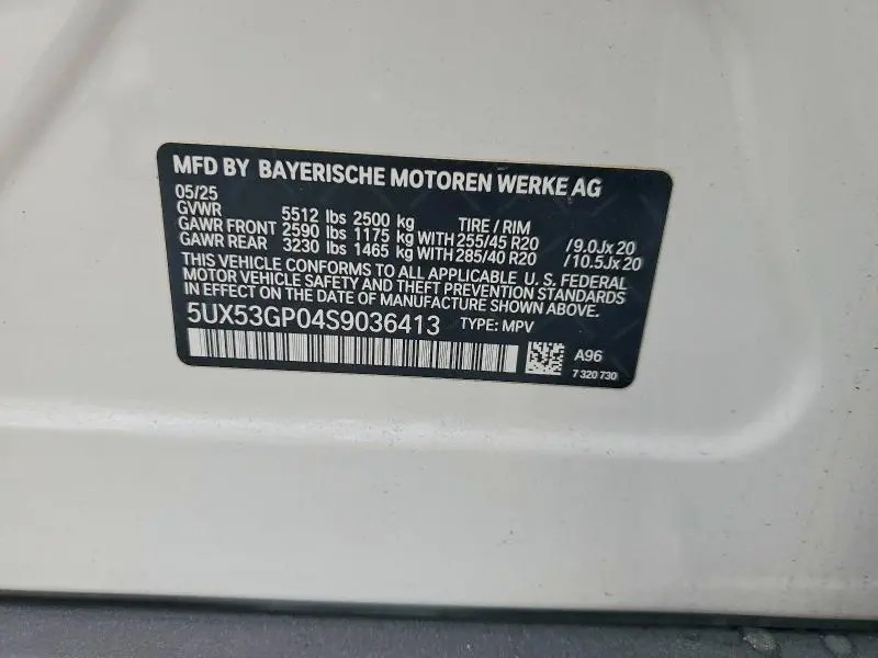 2025 BMW X3 30 XDRIVE  