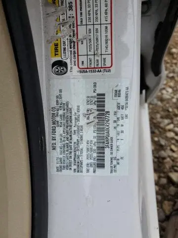 2012 FORD FUSION SEL