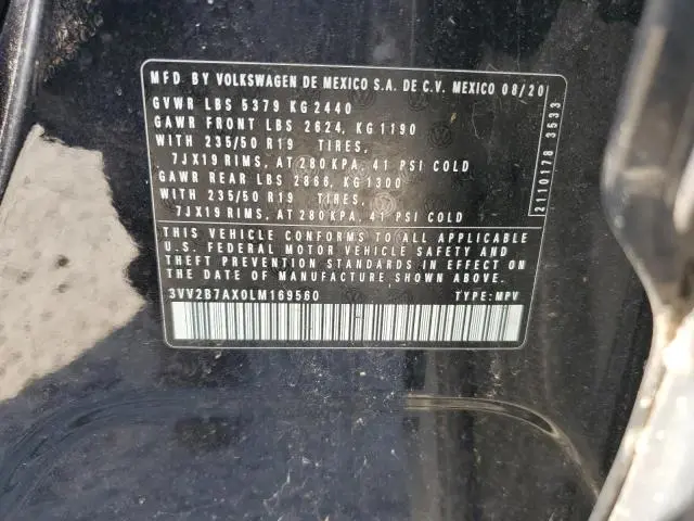 2020 VOLKSWAGEN TIGUAN SE  