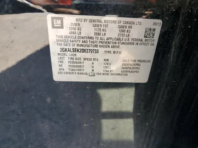 2013 GMC TERRAIN SLE  