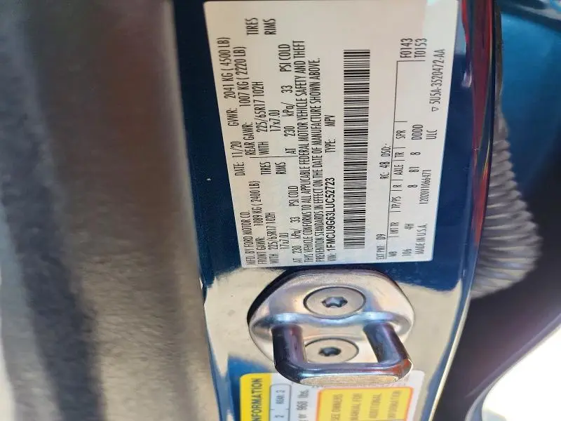 2020 FORD ESCAPE SE  