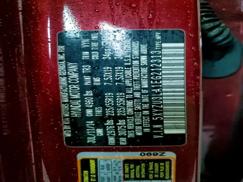 2014 HYUNDAI SANTA FE SPORT   