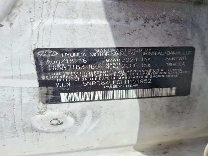 2017 HYUNDAI ELANTRA SE  