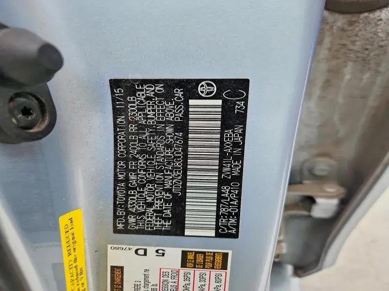 2016 TOYOTA PRIUS V FOUR  