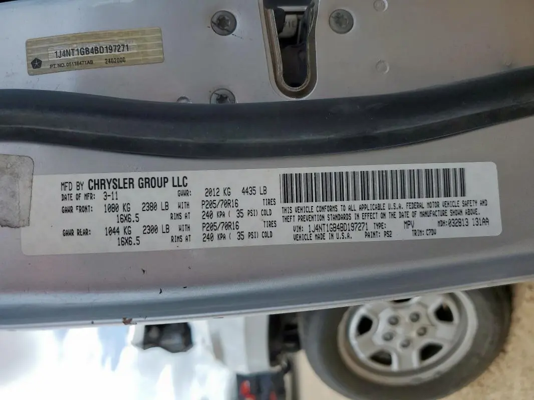 2011 JEEP PATRIOT SPORT  