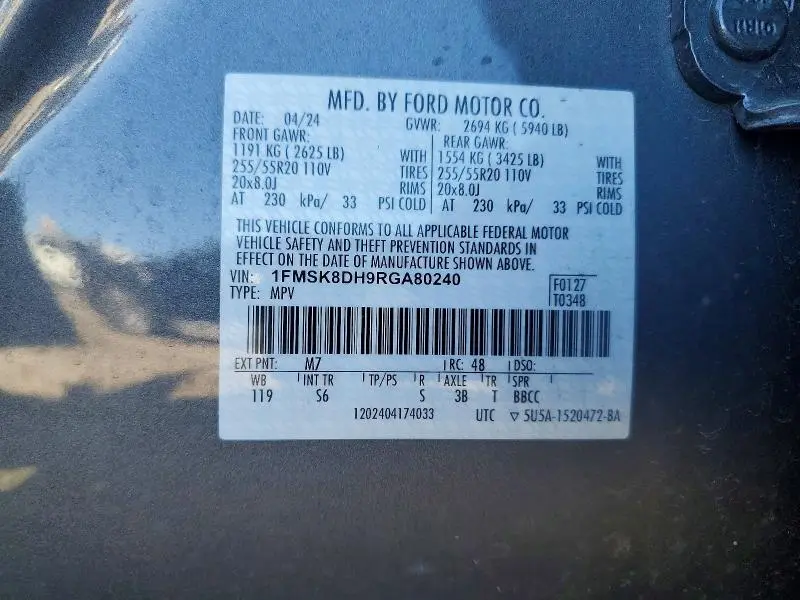 2024 FORD EXPLORER XLT  