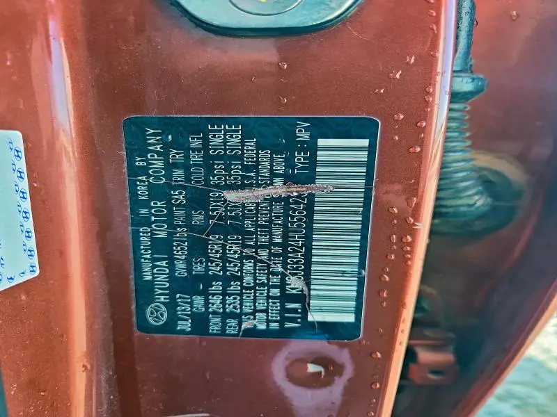 2017 HYUNDAI TUCSON LIMITED  