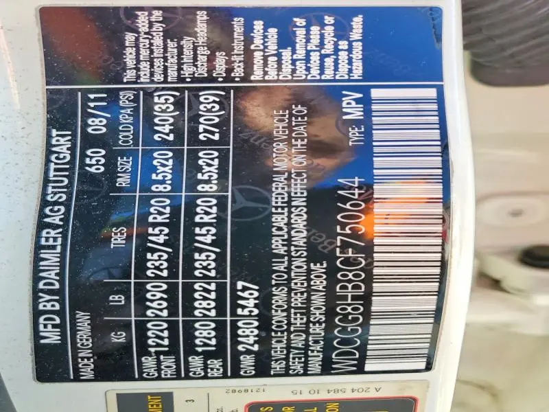 2012 MERCEDES-BENZ GLK 350 4MATIC  