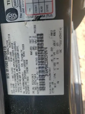 2010 FORD FUSION SPORT  