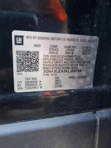 2019 CHEVROLET EQUINOX LT