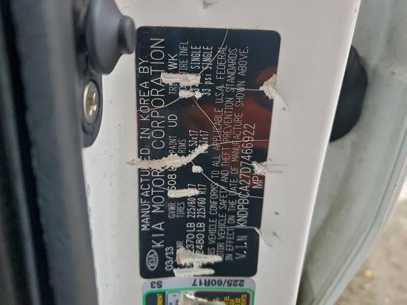 2013 KIA SPORTAGE LX  