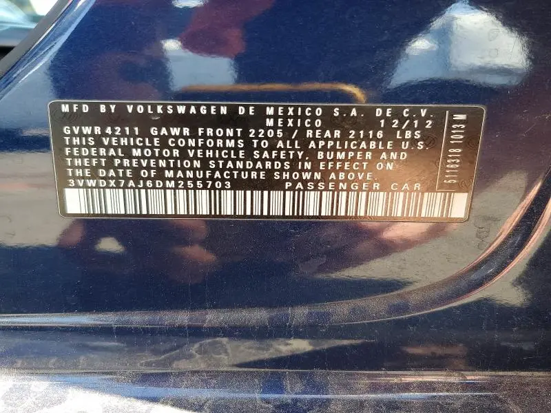 2013 VOLKSWAGEN JETTA SE  