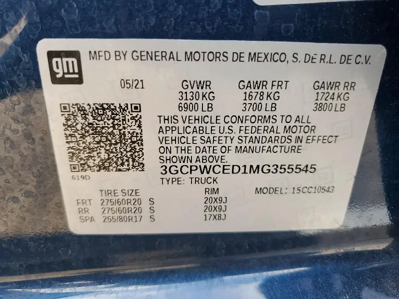 2021 CHEVROLET SILVERADO C1500 LT  