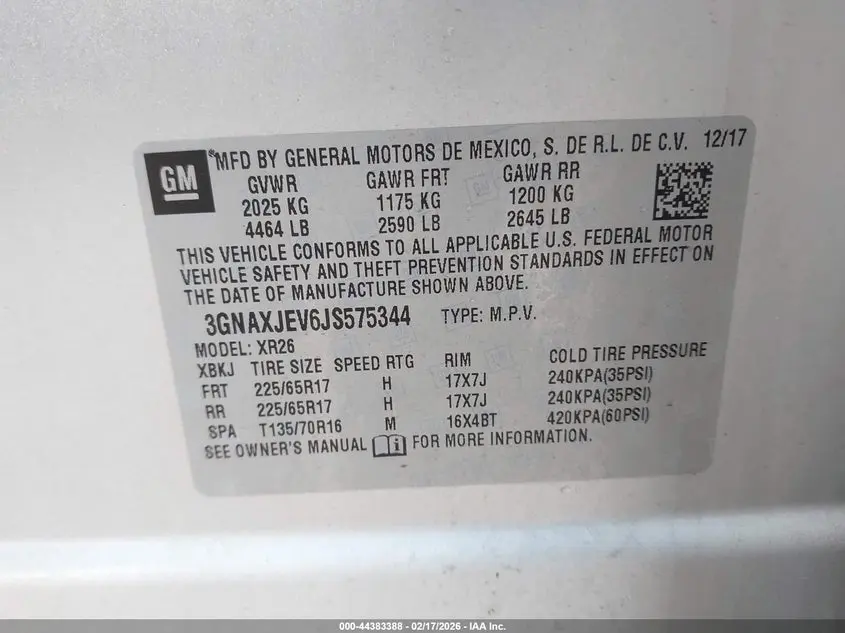 2018 CHEVROLET EQUINOX LT