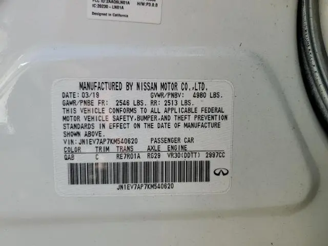 2019 INFINITI Q50 LUXE