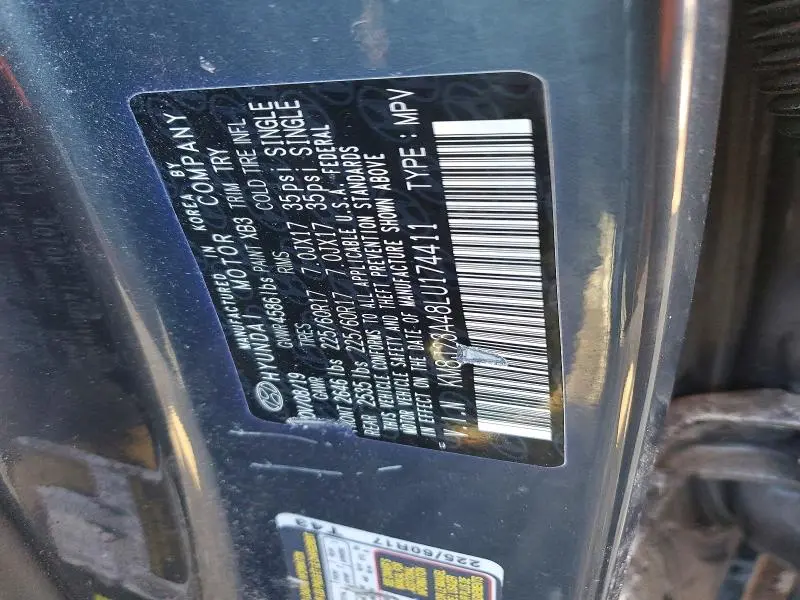 2020 HYUNDAI TUCSON SE  