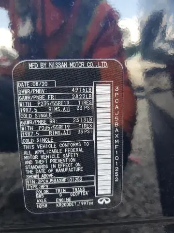 2021 INFINITI QX50 LUXE