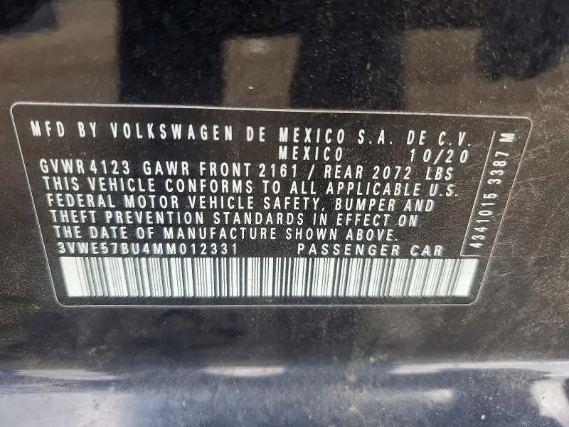 2021 VOLKSWAGEN JETTA SEL  