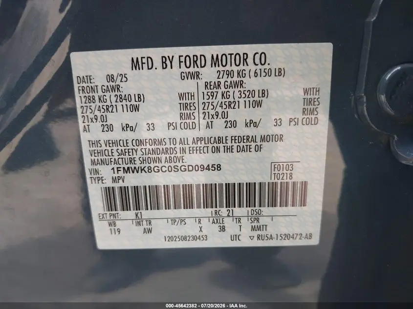 2025 FORD EXPLORER ST