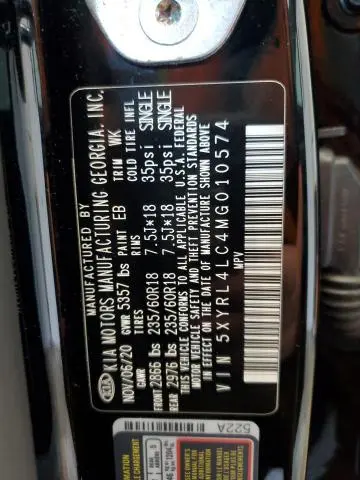 2021 KIA SORENTO S  