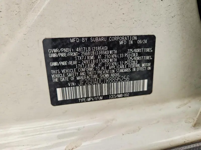 2024 SUBARU CROSSTREK PREMIUM  