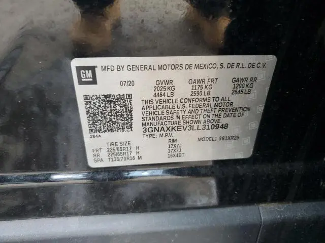 2020 CHEVROLET EQUINOX LT  