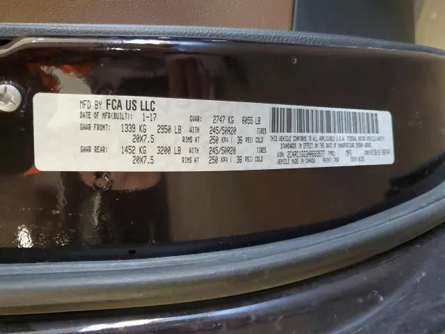 2017 CHRYSLER PACIFICA LIMITED  