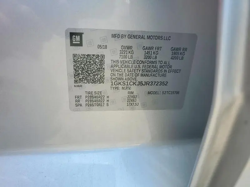 2018 GMC YUKON DENALI  