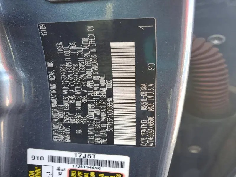 2010 TOYOTA TUNDRA DOUBLE CAB SR5  