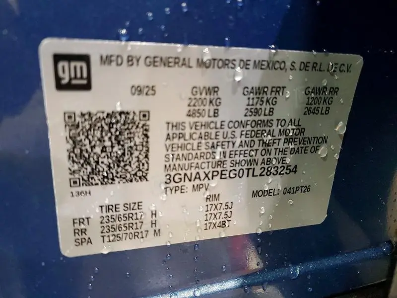 2026 CHEVROLET EQUINOX LT  