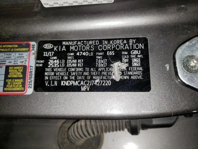 2018 KIA SPORTAGE LX  