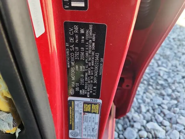 2019 KIA FORTE GT LINE  