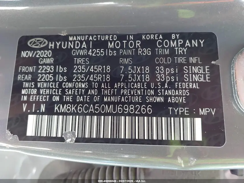 2021 HYUNDAI KONA NIGHT