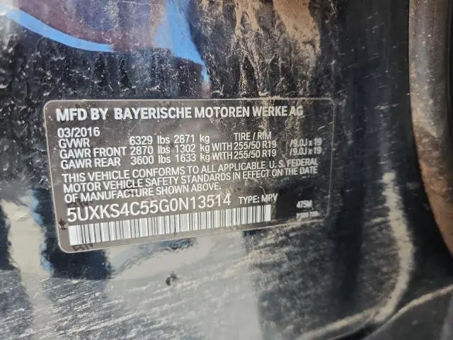 2016 BMW X5 XDRIVE35D  