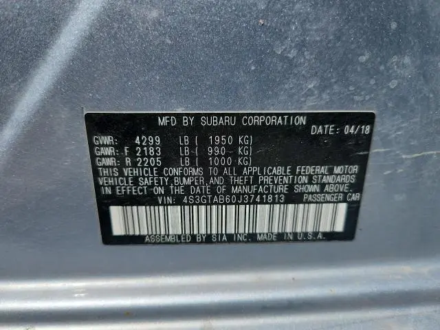 2018 SUBARU IMPREZA PREMIUM  
